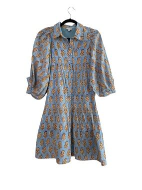 Saule Parc Blakely Dress 100% Cotton Boho Preppy Women’s Size Medium
